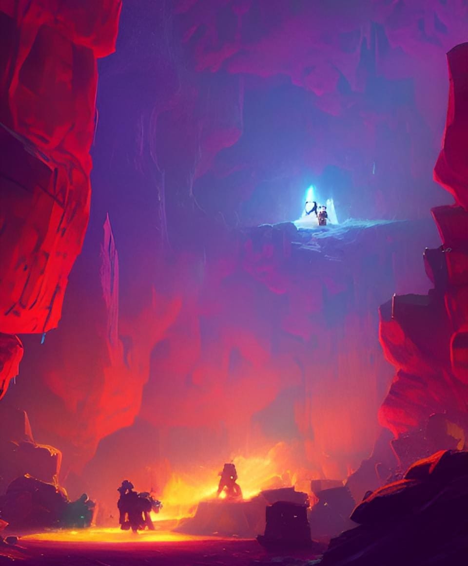 The Mining of Crystals near a Forge